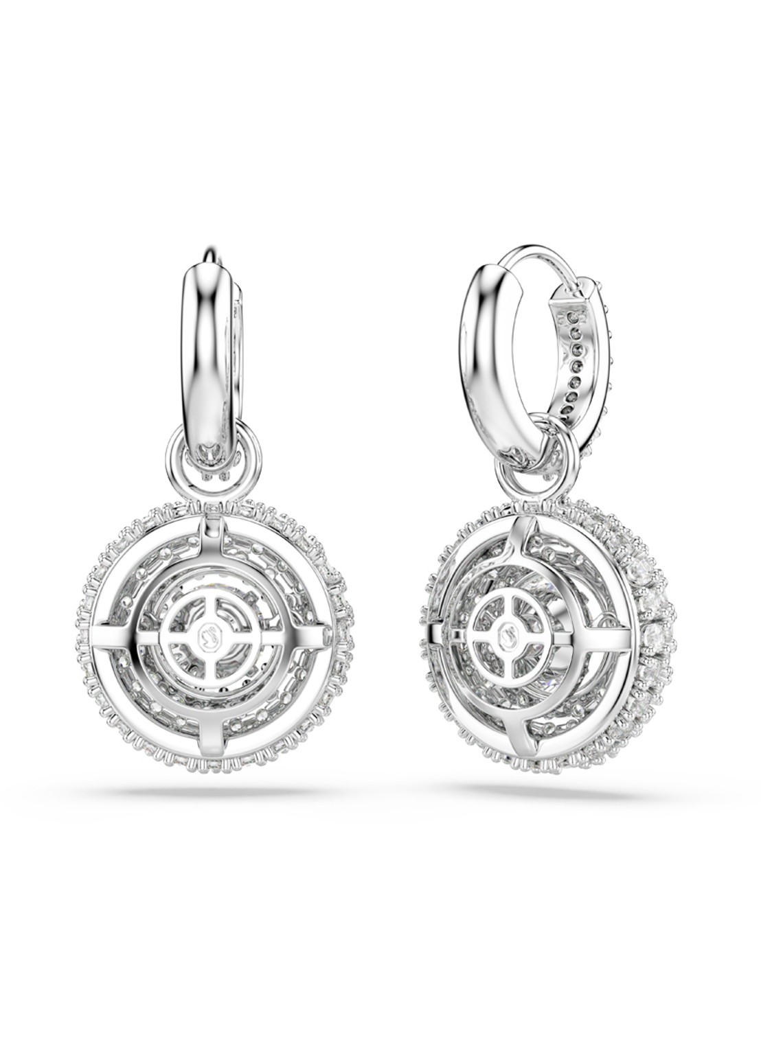 Swarovski Sublima oorringen met kristal - detail 4 zilver
