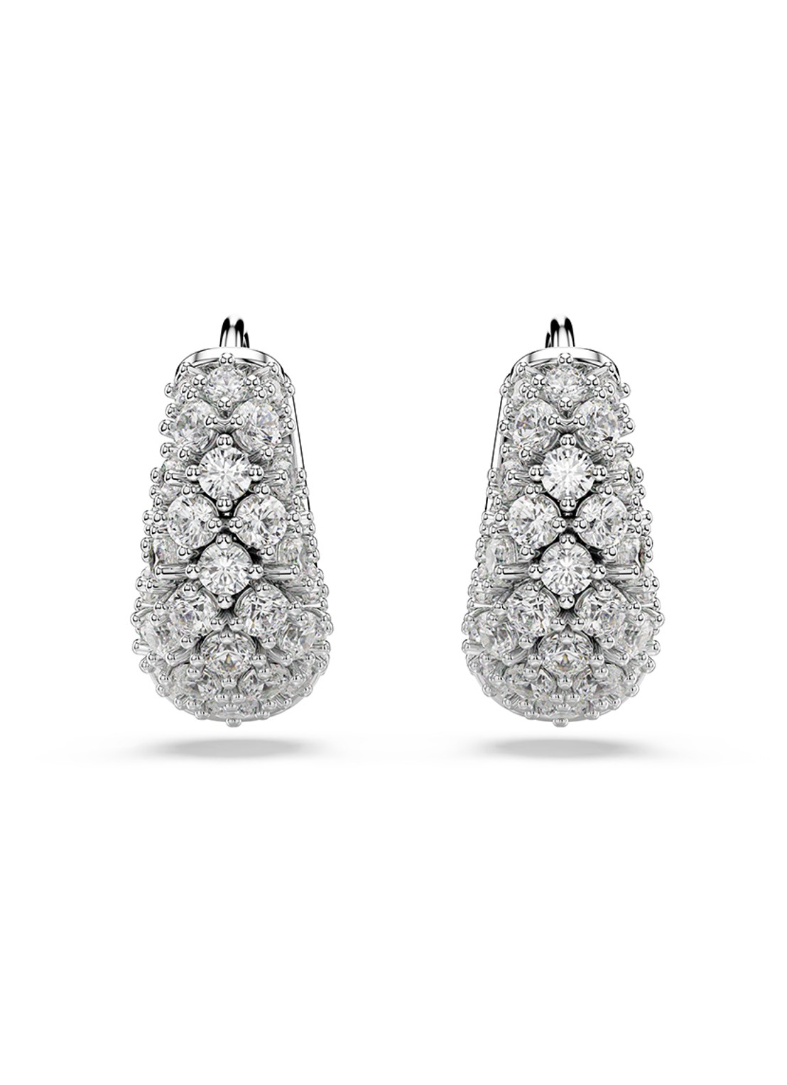 Swarovski Sublima oorringen met zirkonia - detail zilver