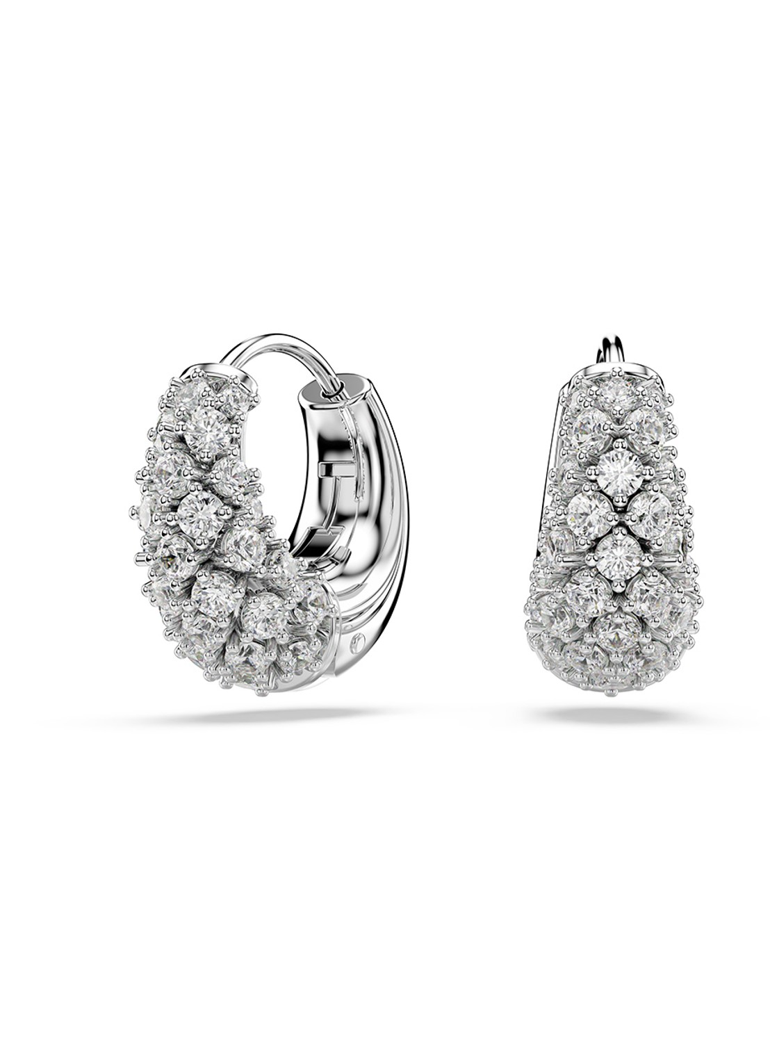 Swarovski Sublima oorringen met zirkonia - voorkant 4 zilver