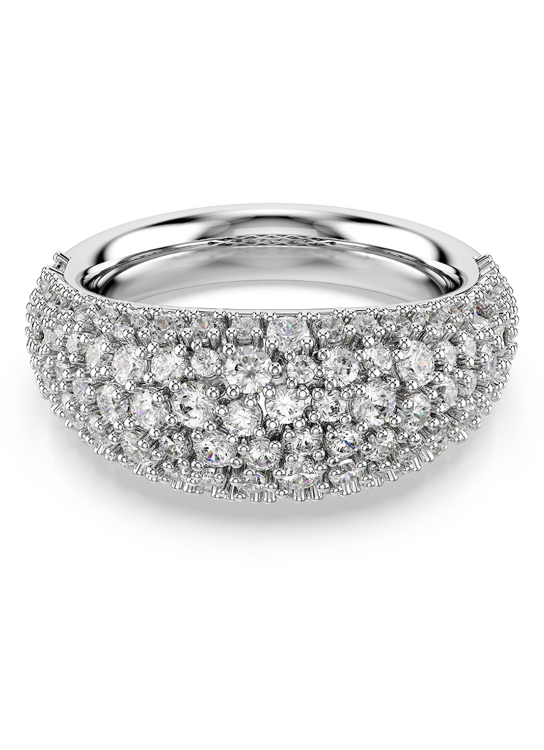 Swarovski Sublima ring met zirkonia 60 - voorkant 4 zilver