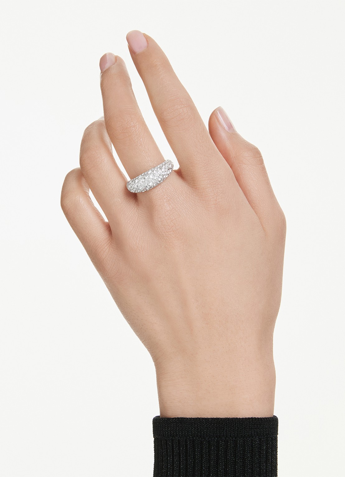 Swarovski Sublima ring met zirkonia 60 - voorkant 5 zilver
