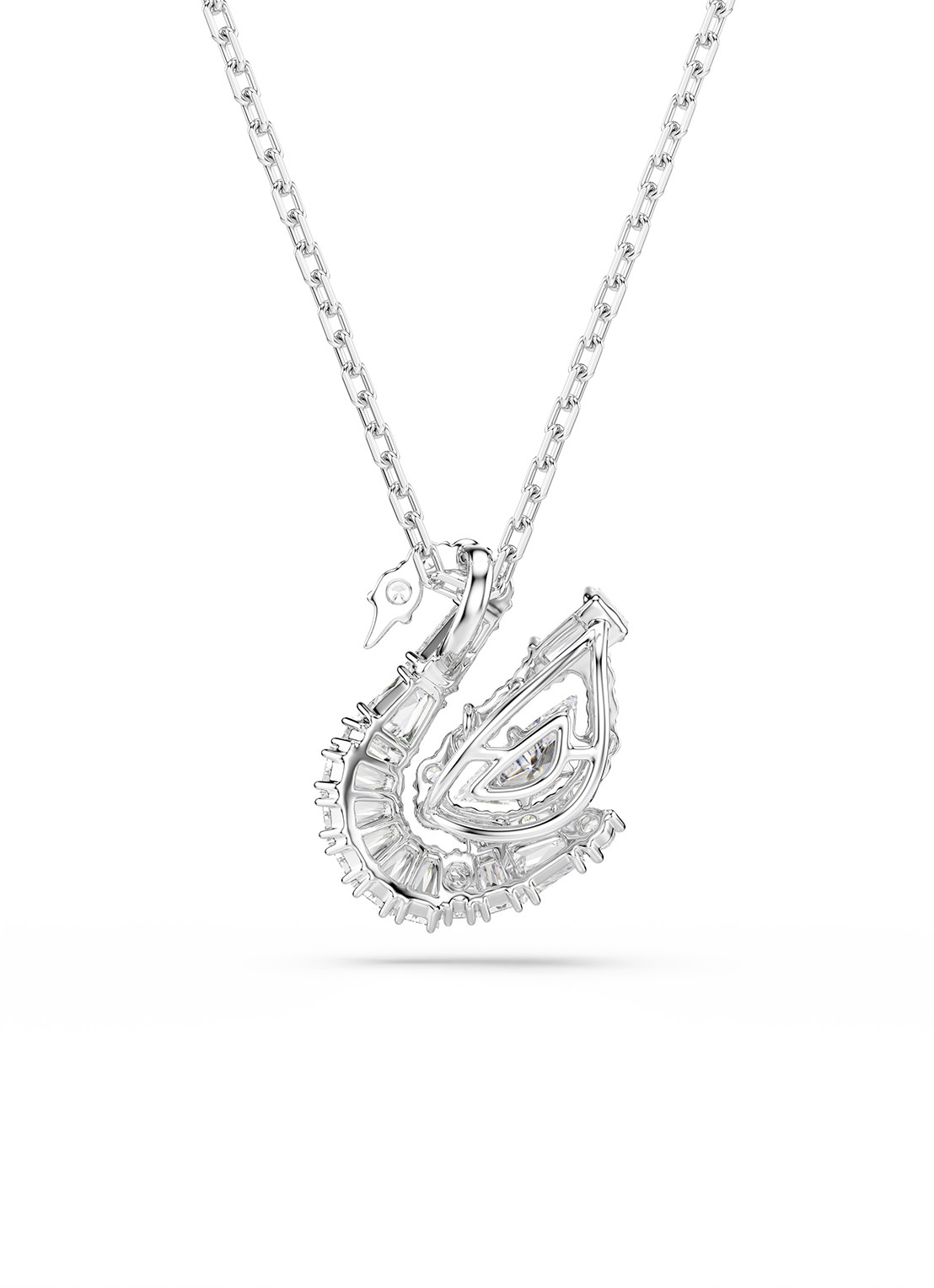 Swarovski Swan ketting met zirkonia - detail 6 zilver