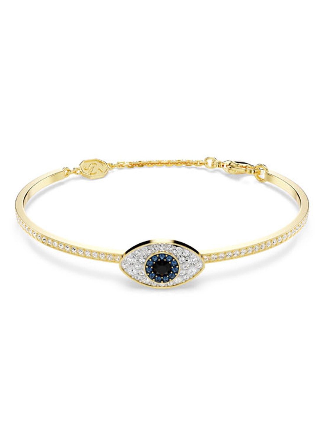 Swarovski Symbolica armband met kristal M - voorkant goud