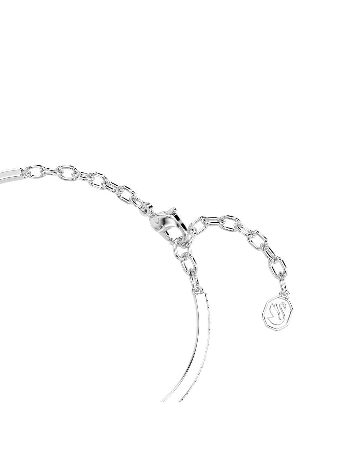 Swarovski Symbolica bangle met kristal - detail 2 zilver