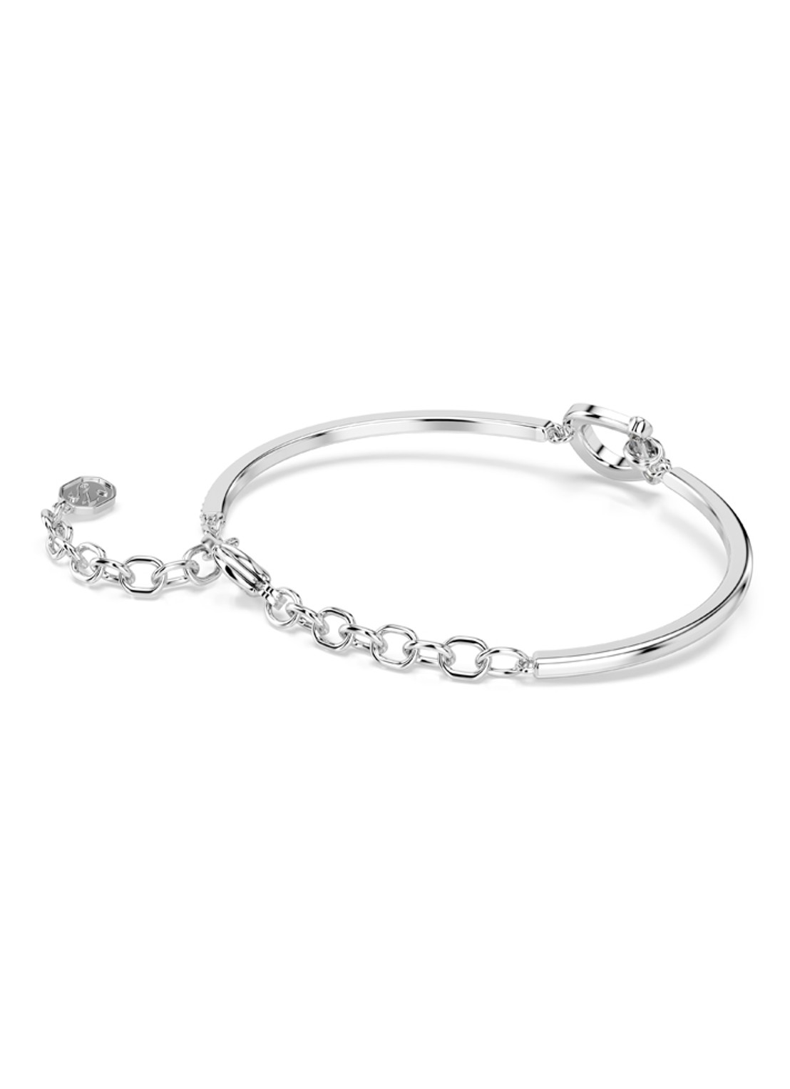 Swarovski Symbolica bangle met kristal - detail 4 zilver