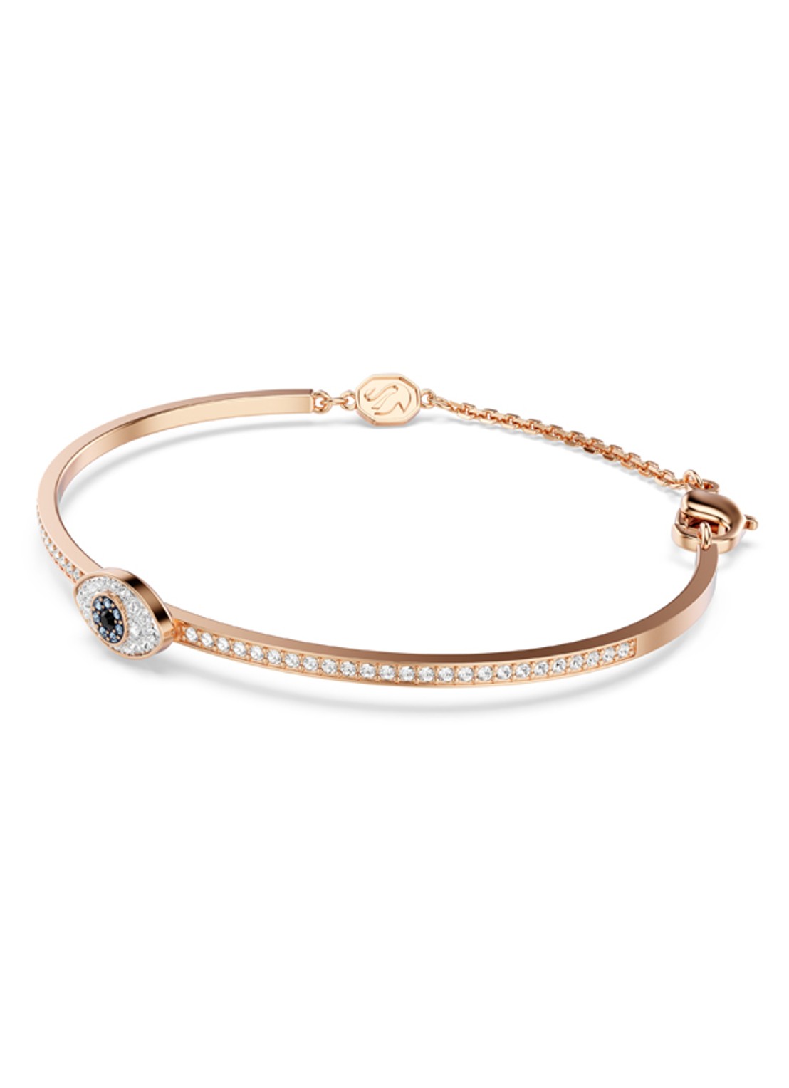 Swarovski Symbolica bangle verguld L - detail roségoud