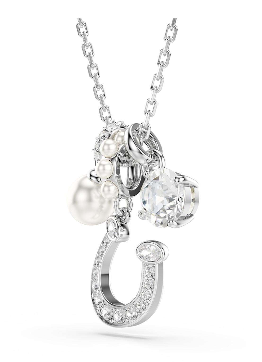 Swarovski Symbolica ketting met kristal - detail 2 zilver
