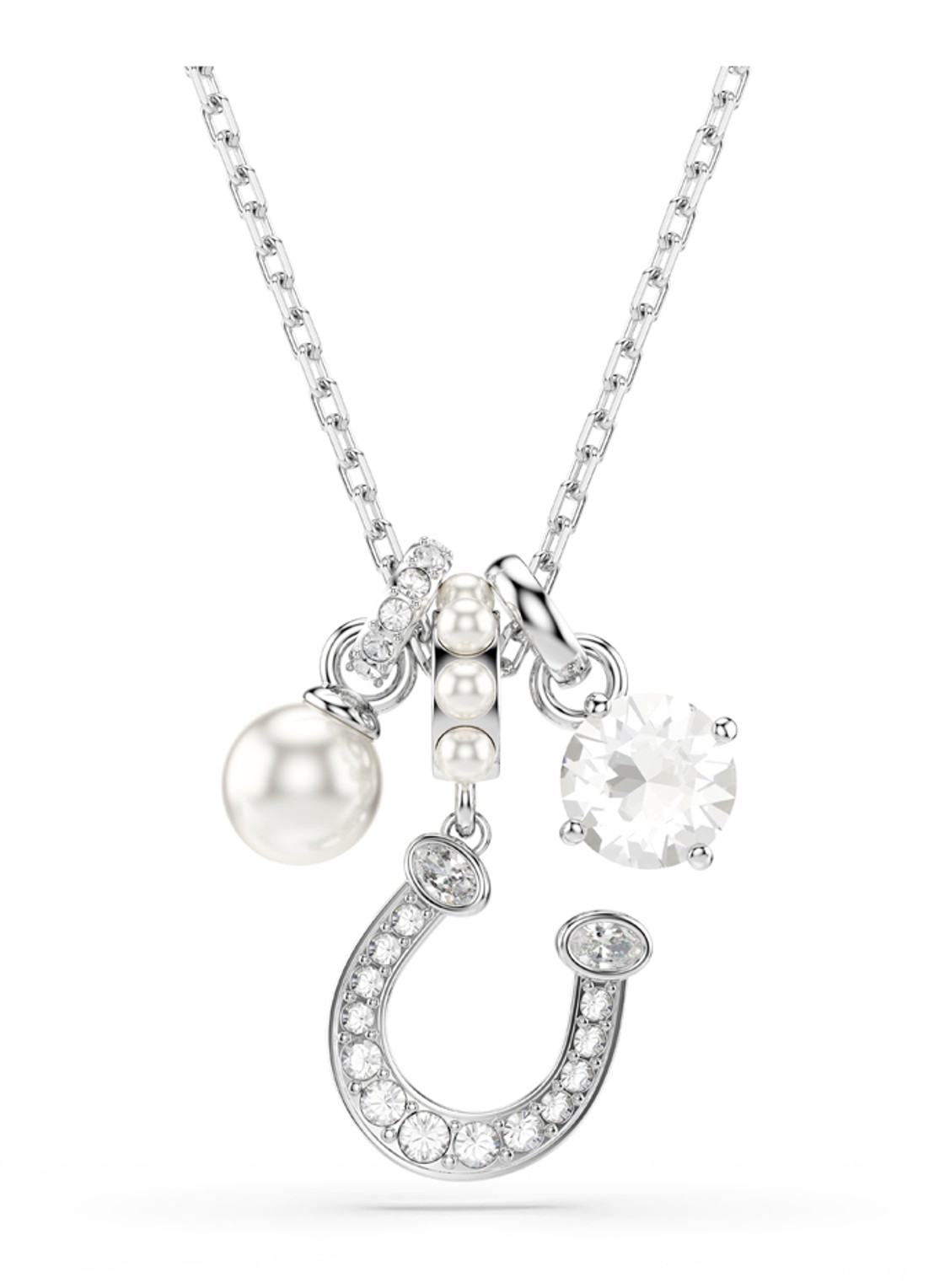 Swarovski Symbolica ketting met kristal - voorkant 6 zilver