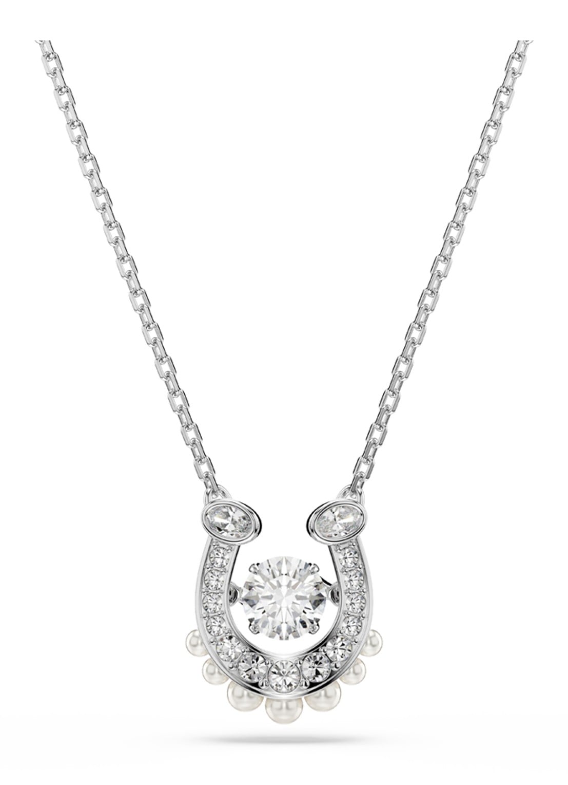 Swarovski Symbolica ketting met kristal - voorkant 6 zilver