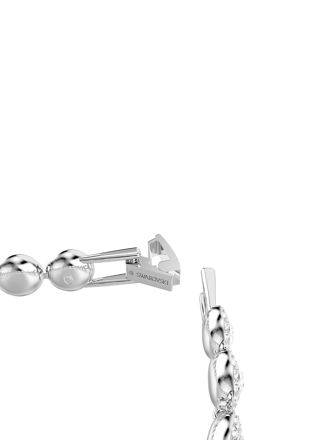 Swarovski Una armband met kristal M - detail 2 zilver