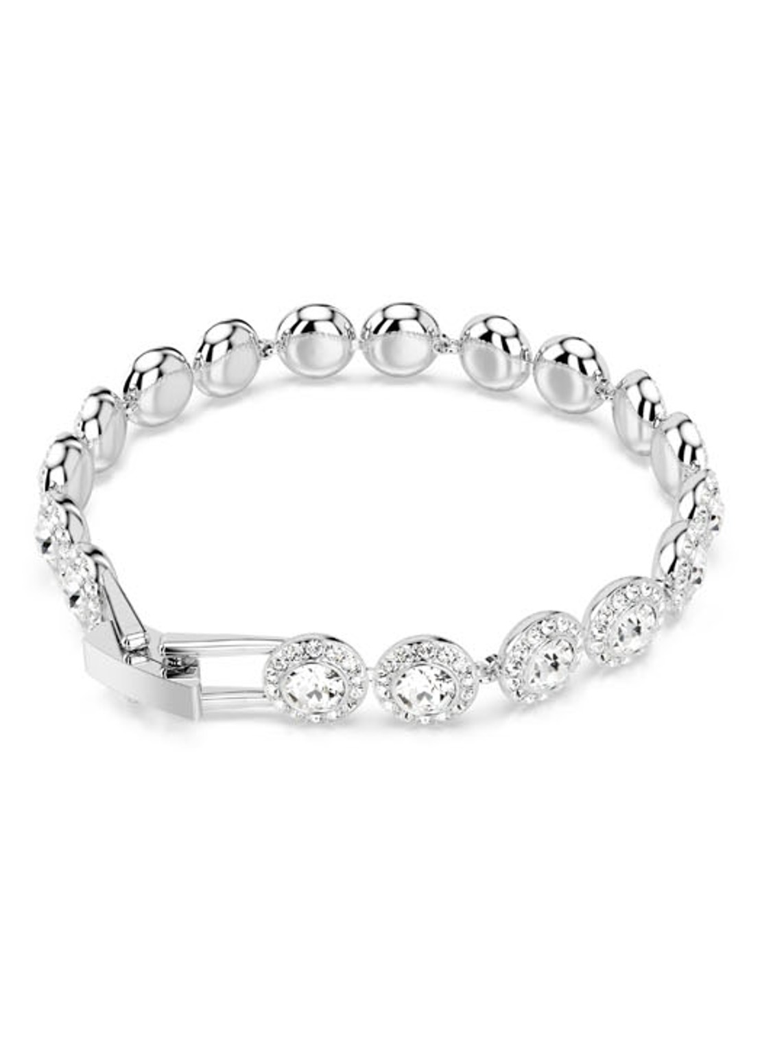 Swarovski Una armband met kristal M - detail 3 zilver