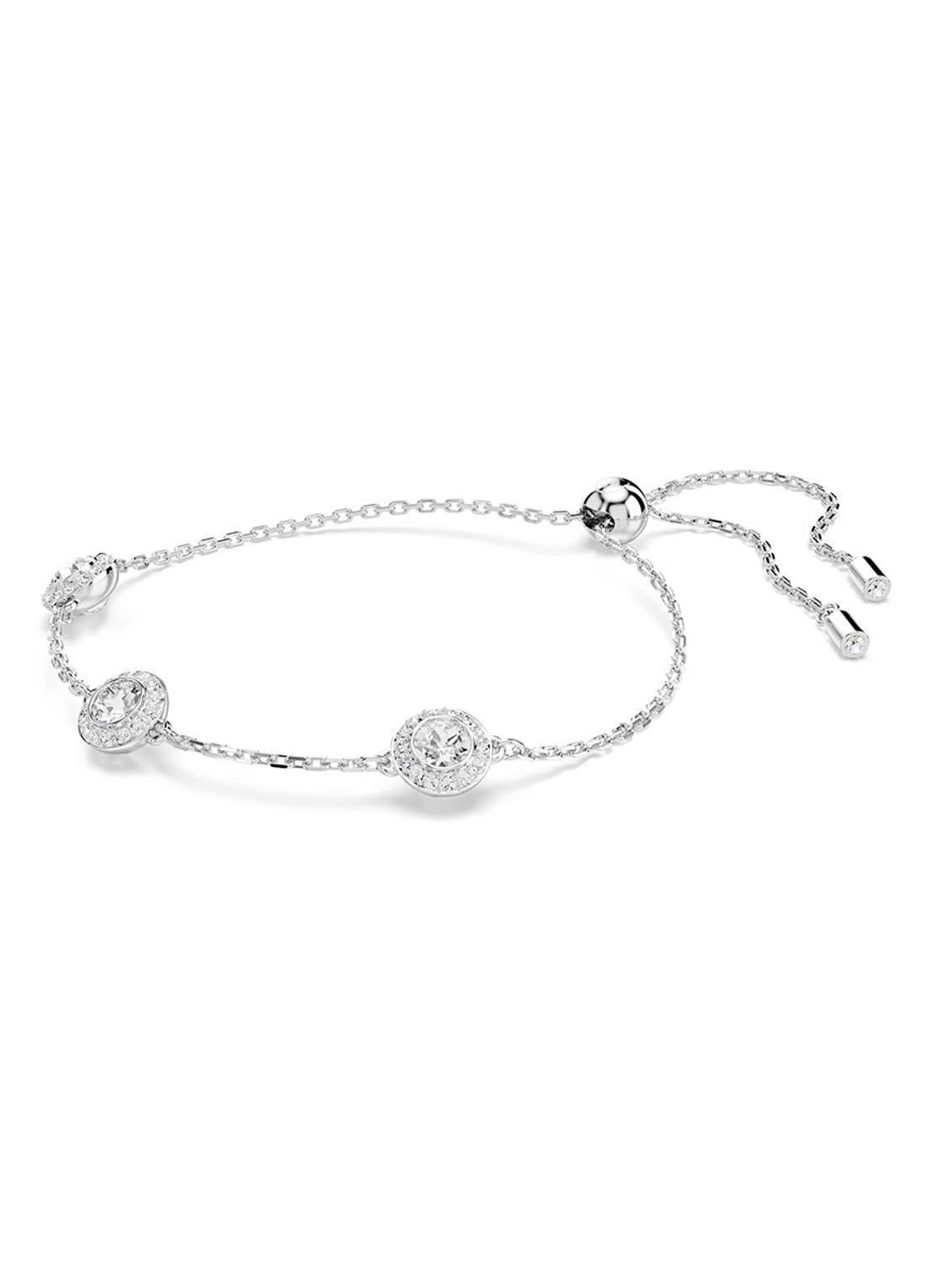 Swarovski Una armband met kristal M - detail 3 zilver