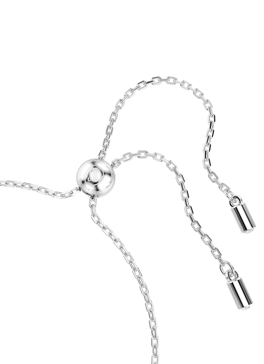 Swarovski Una armband met kristal M - detail 4 zilver
