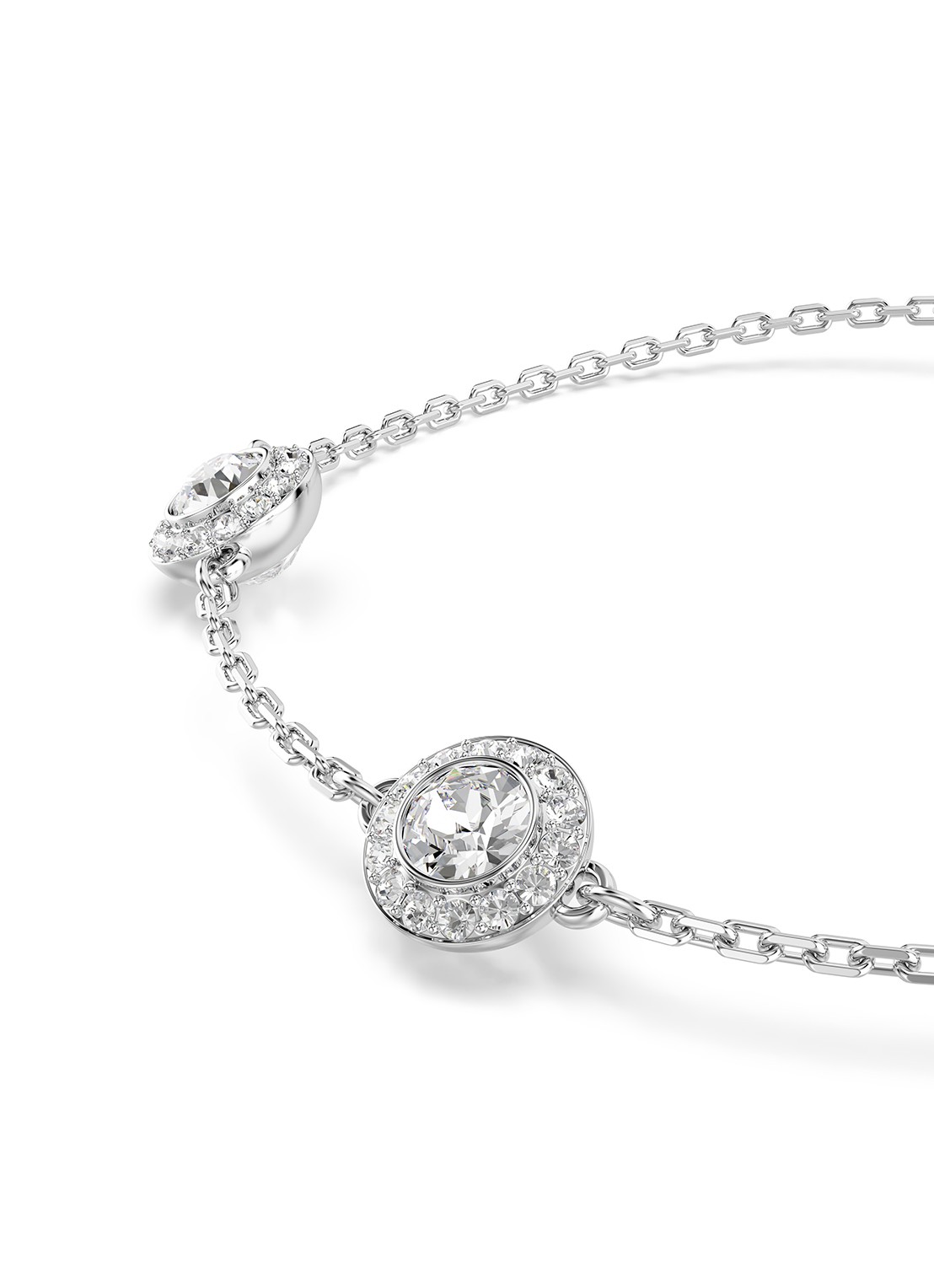 Swarovski Una armband met kristal M - detail 5 zilver