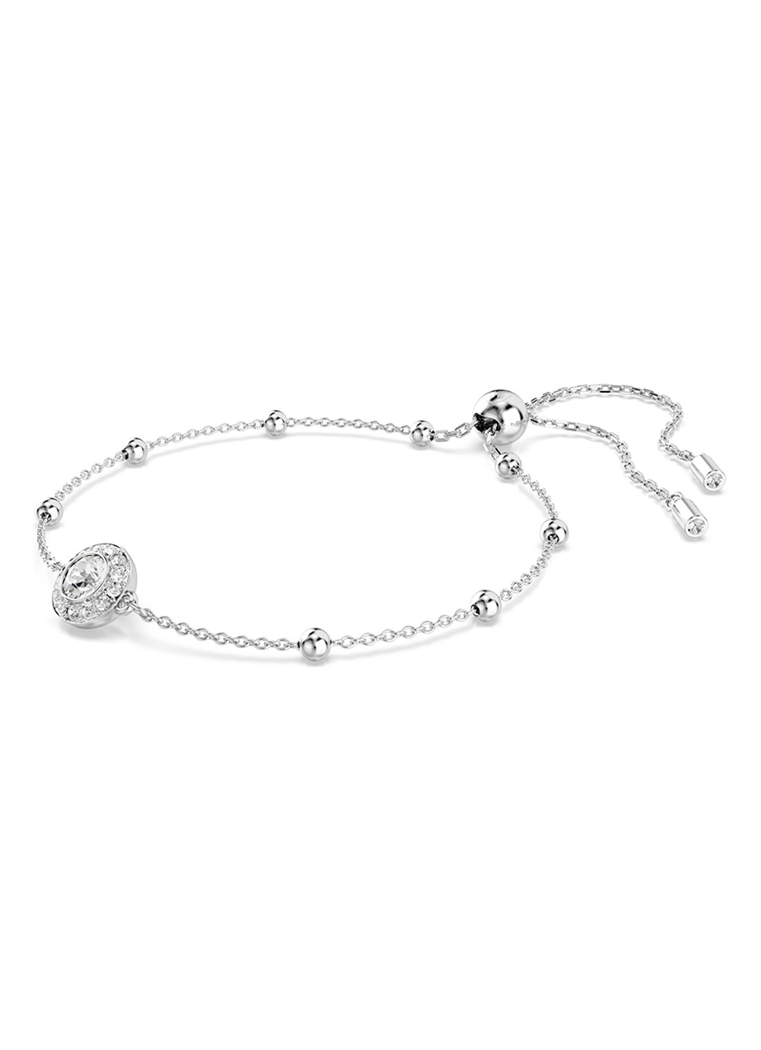 Swarovski Una armband met kristal M - detail 3 zilver