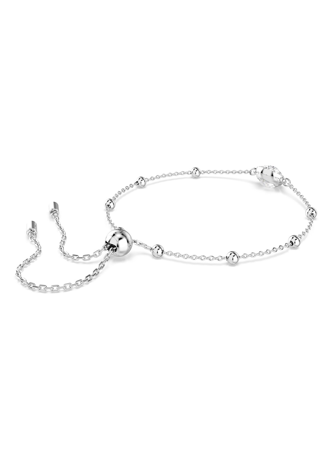 Swarovski Una armband met kristal M - detail 7 zilver