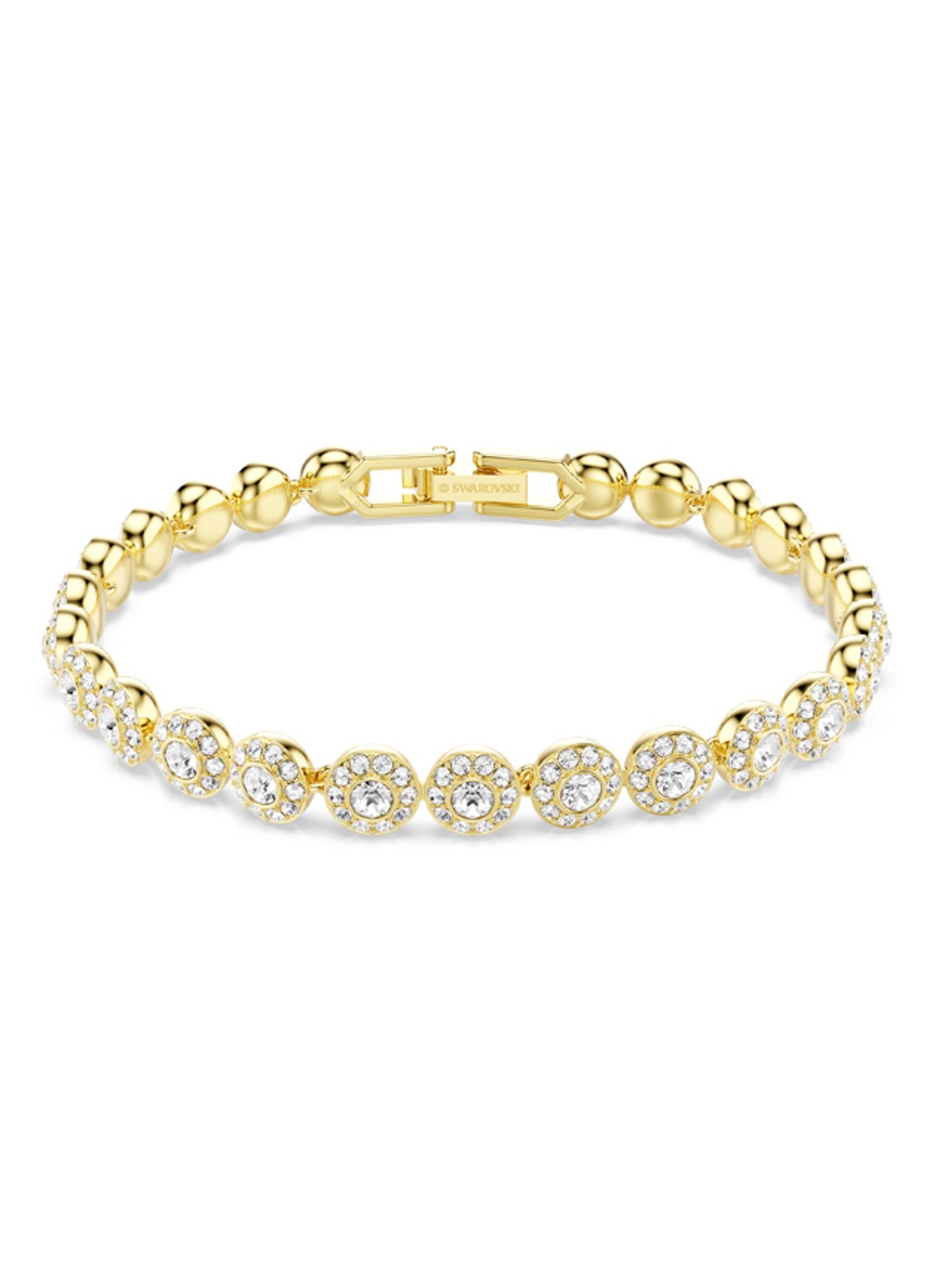 Swarovski Una armband verguld S - voorkant goud