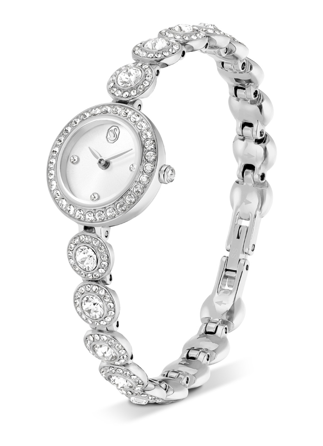 Swarovski Una horloge 5737038 - detail zilver
