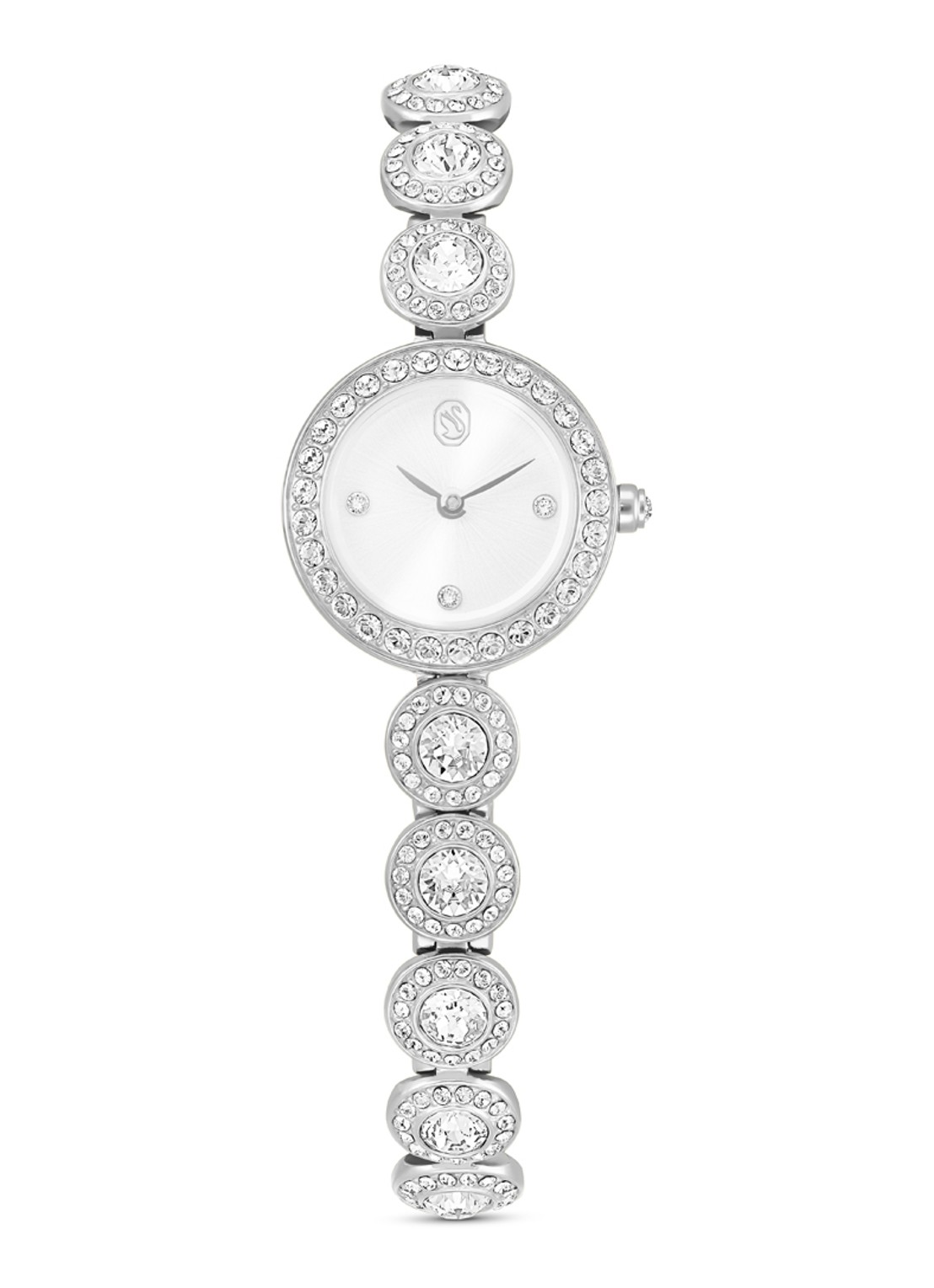 Swarovski Una horloge 5737038 - voorkant 5 zilver