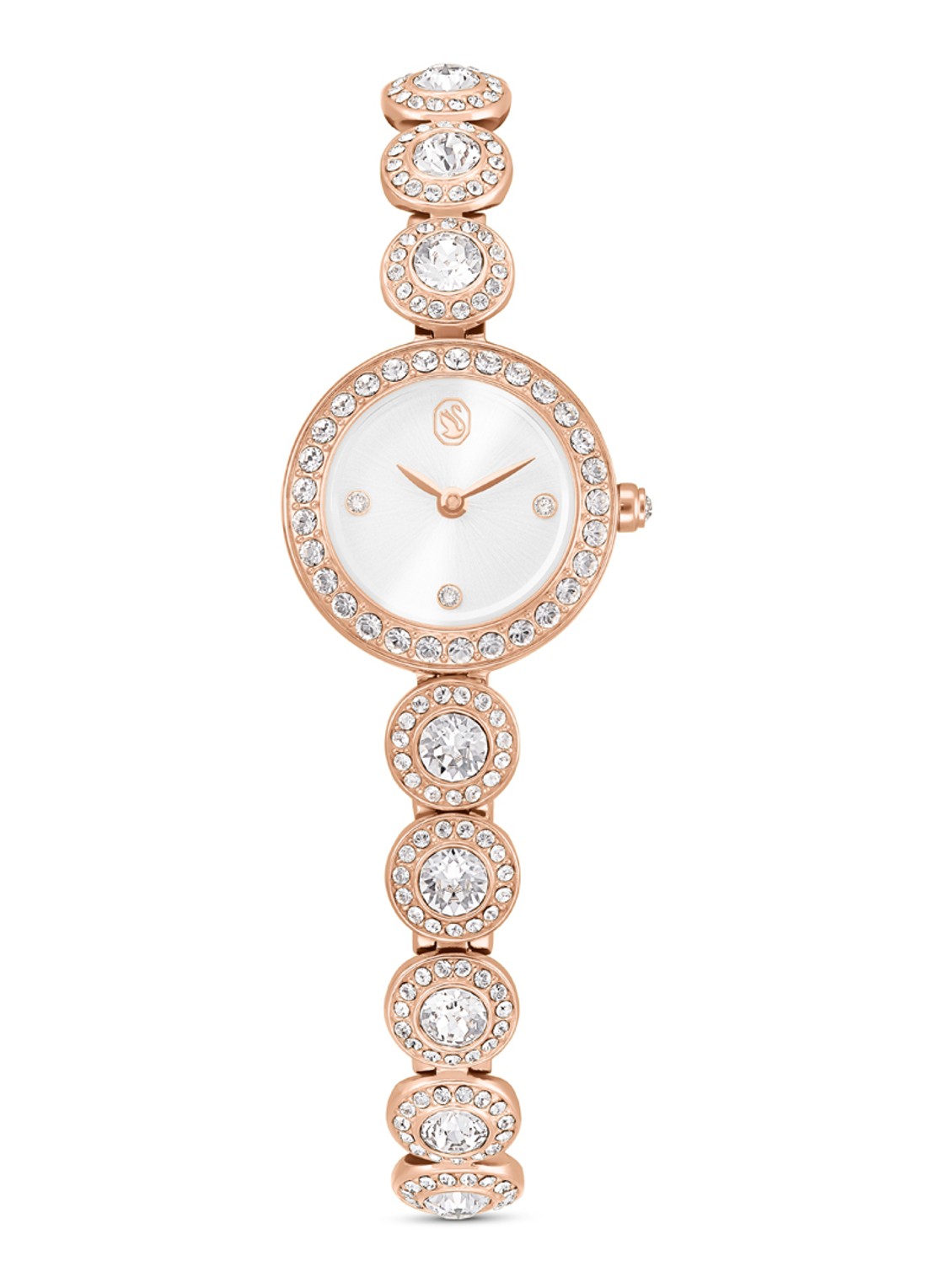 Swarovski Una horloge 5753309  - voorkant roségoud