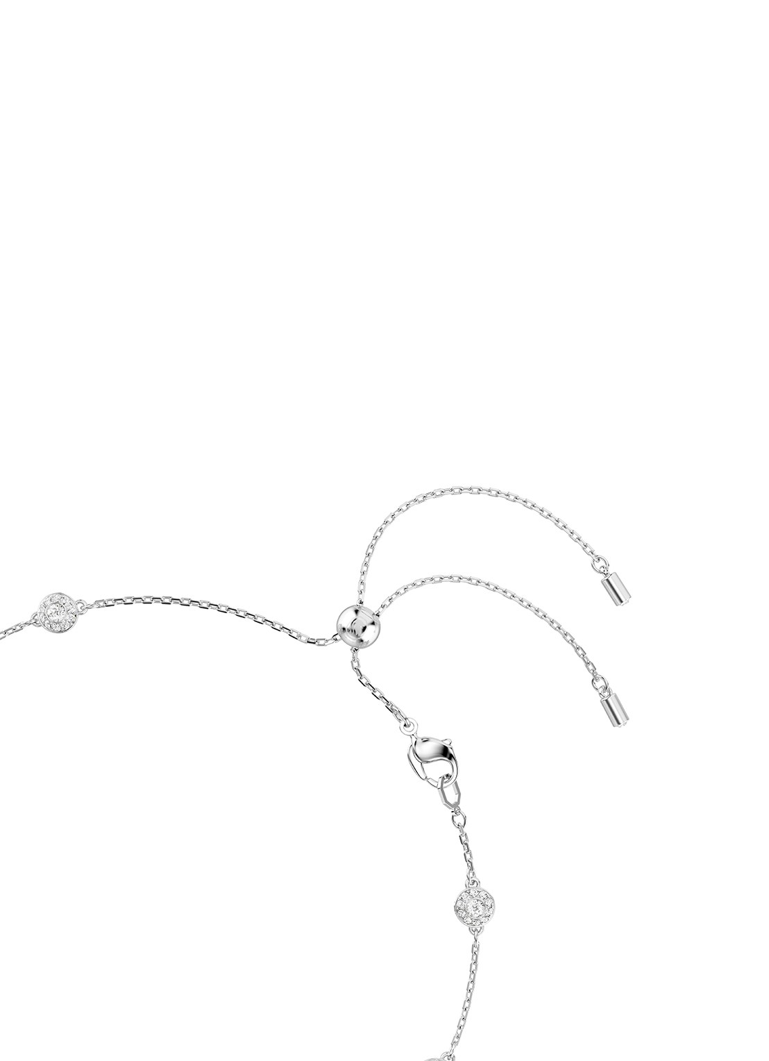 Swarovski Una ketting met kristal - detail 5 zilver