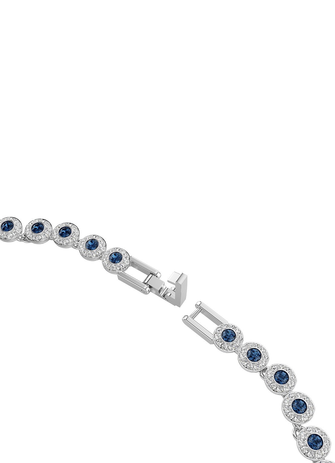 Swarovski Una ketting met kristal - detail 2 zilver