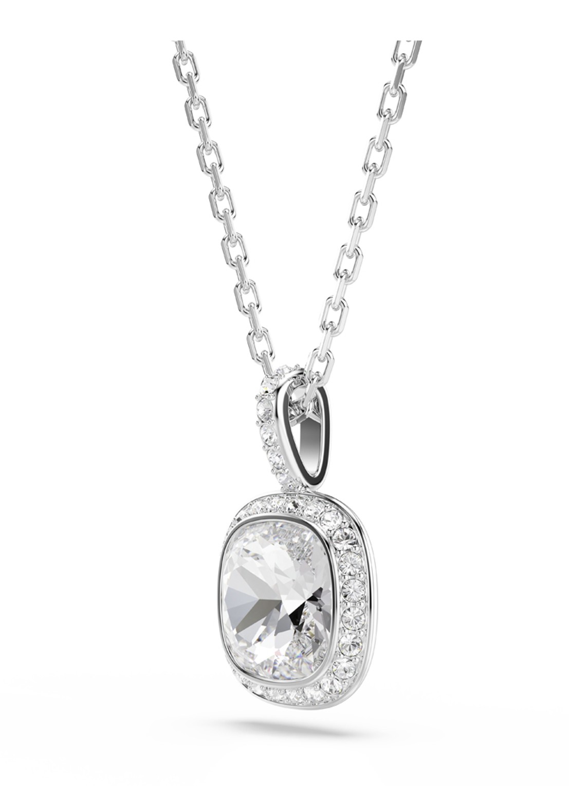 Swarovski Una ketting met kristal - detail 2 zilver