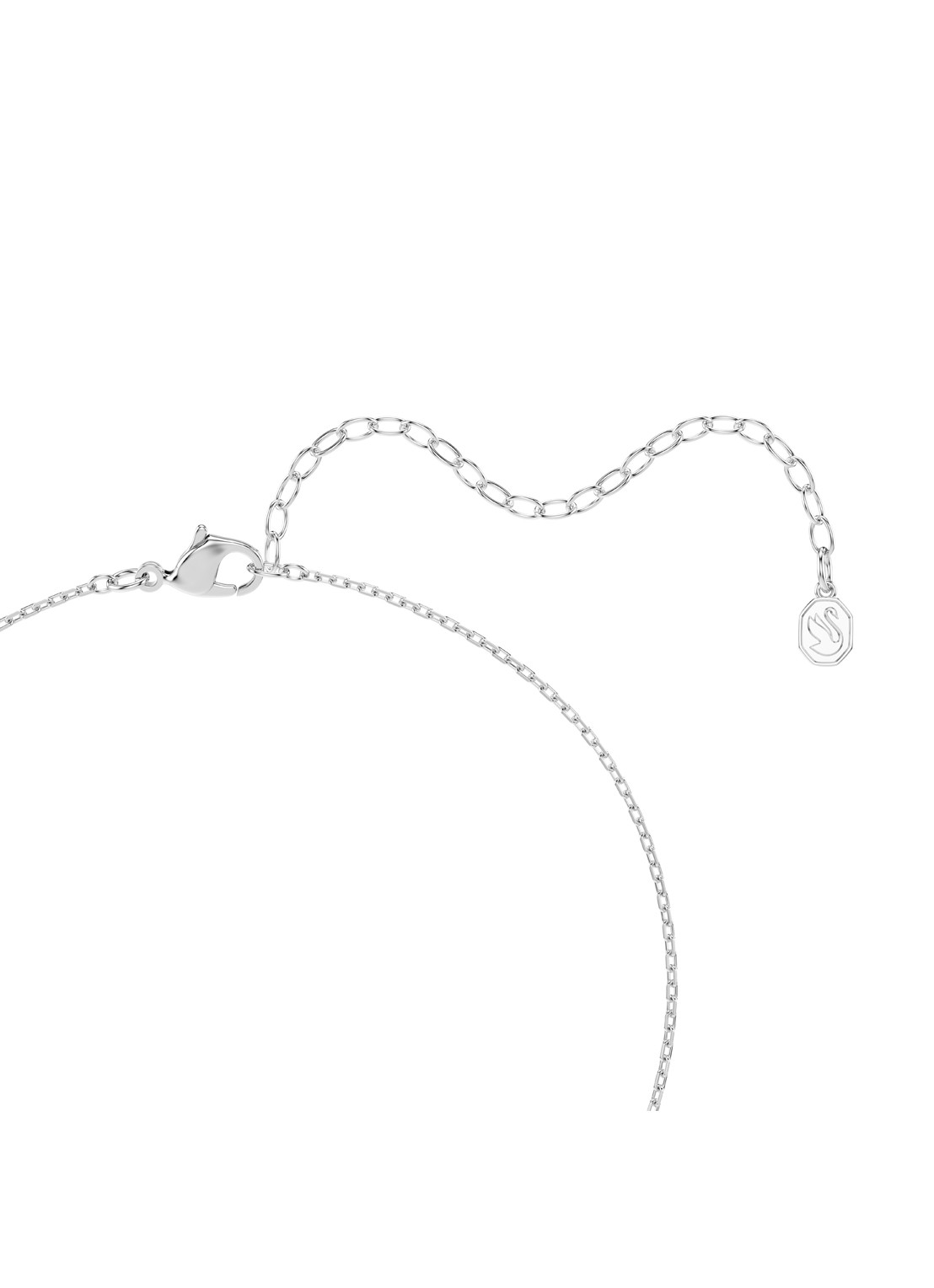 Swarovski Una ketting met kristal - detail 3 zilver