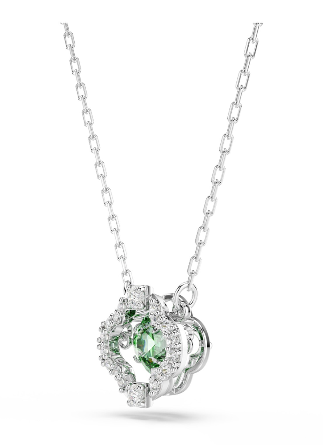 Swarovski Una ketting met kristal - detail 3 zilver