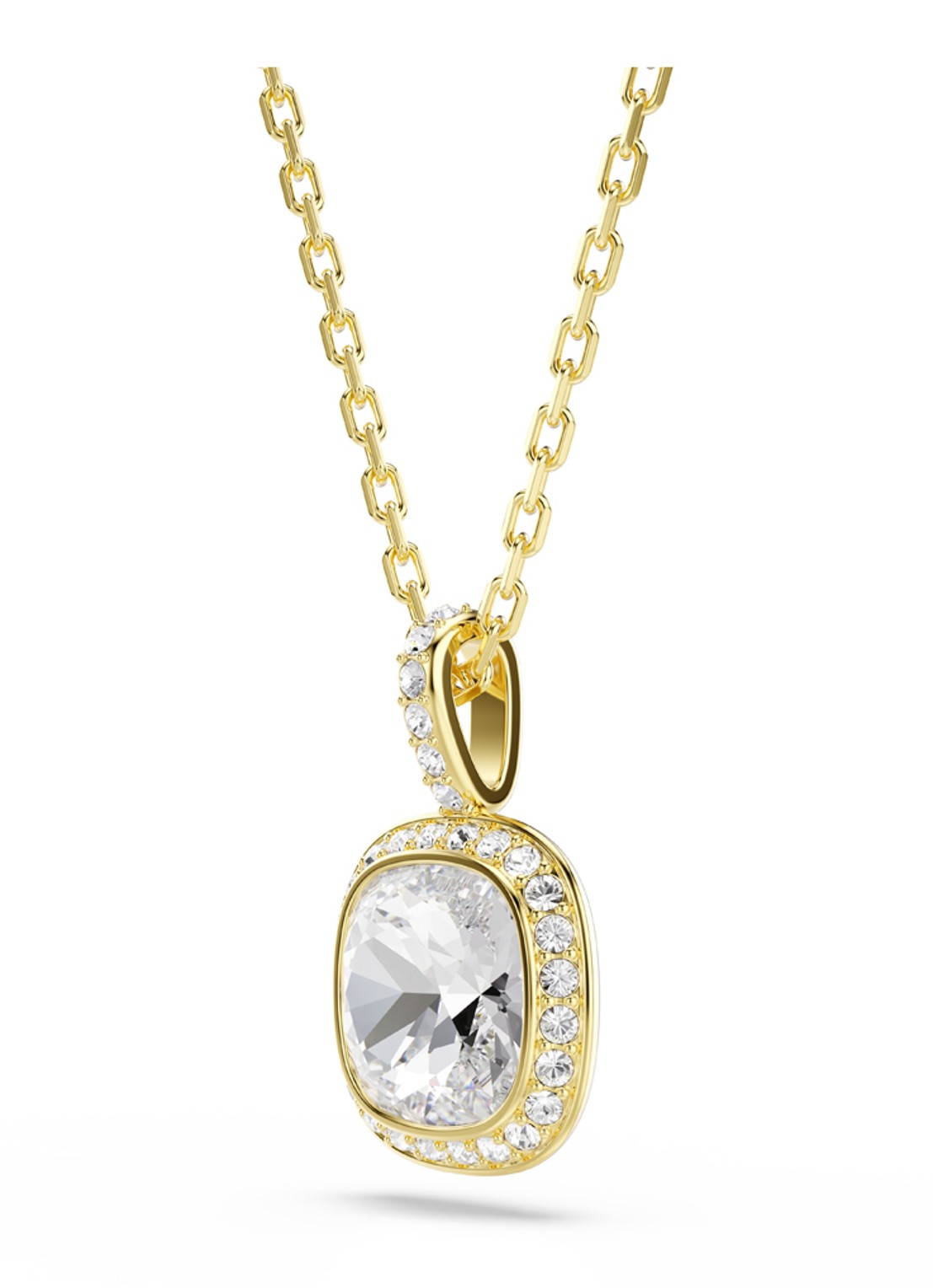 Swarovski Una ketting met kristal - detail 3 goud