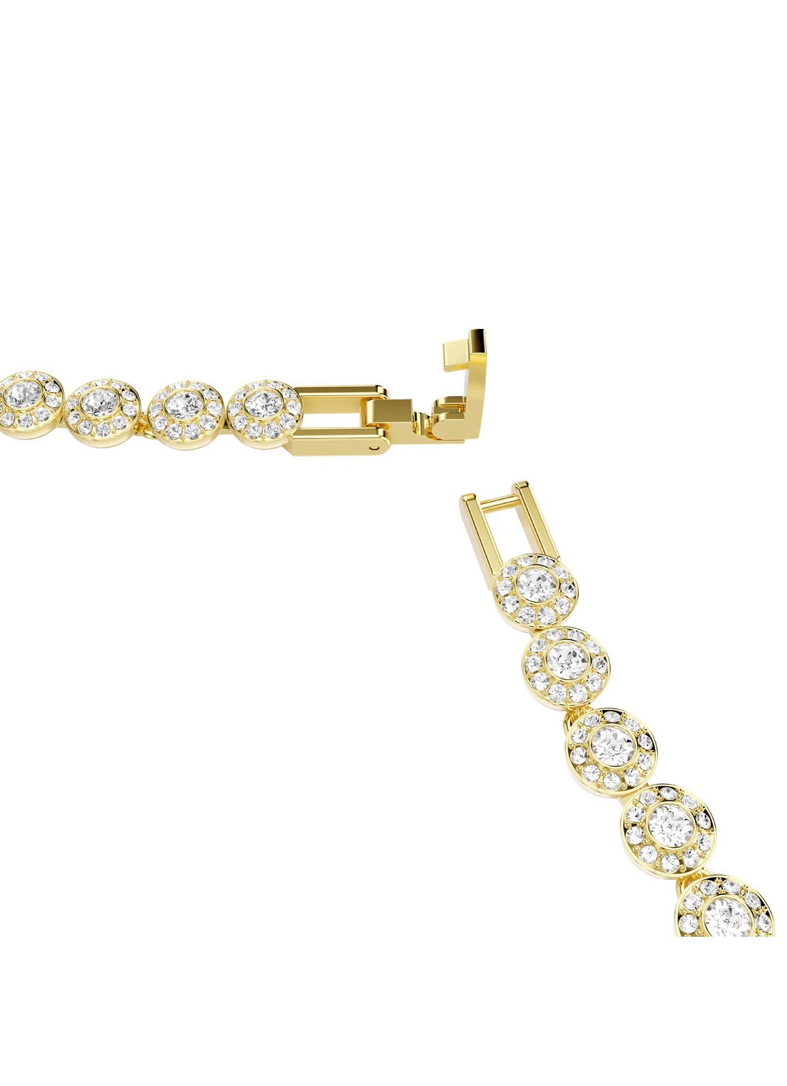 Swarovski Una ketting verguld - detail 2 goud