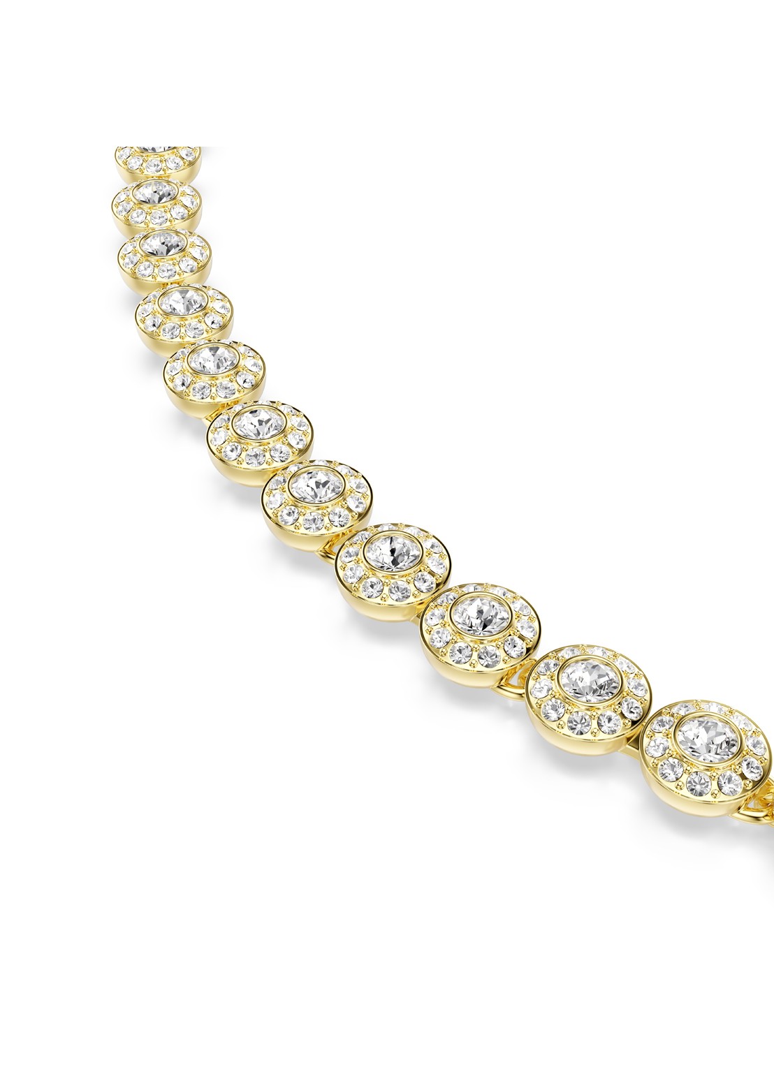 Swarovski Una ketting verguld - detail 3 goud