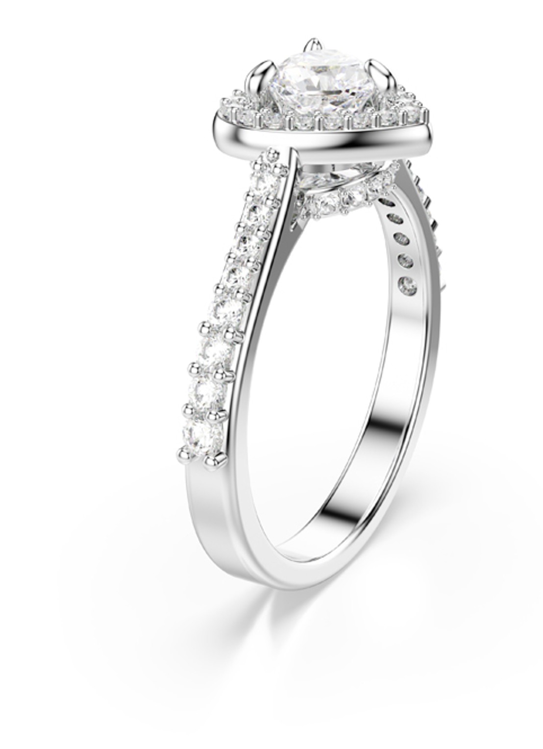 Swarovski Una ring met kristal 52 - detail 2 zilver
