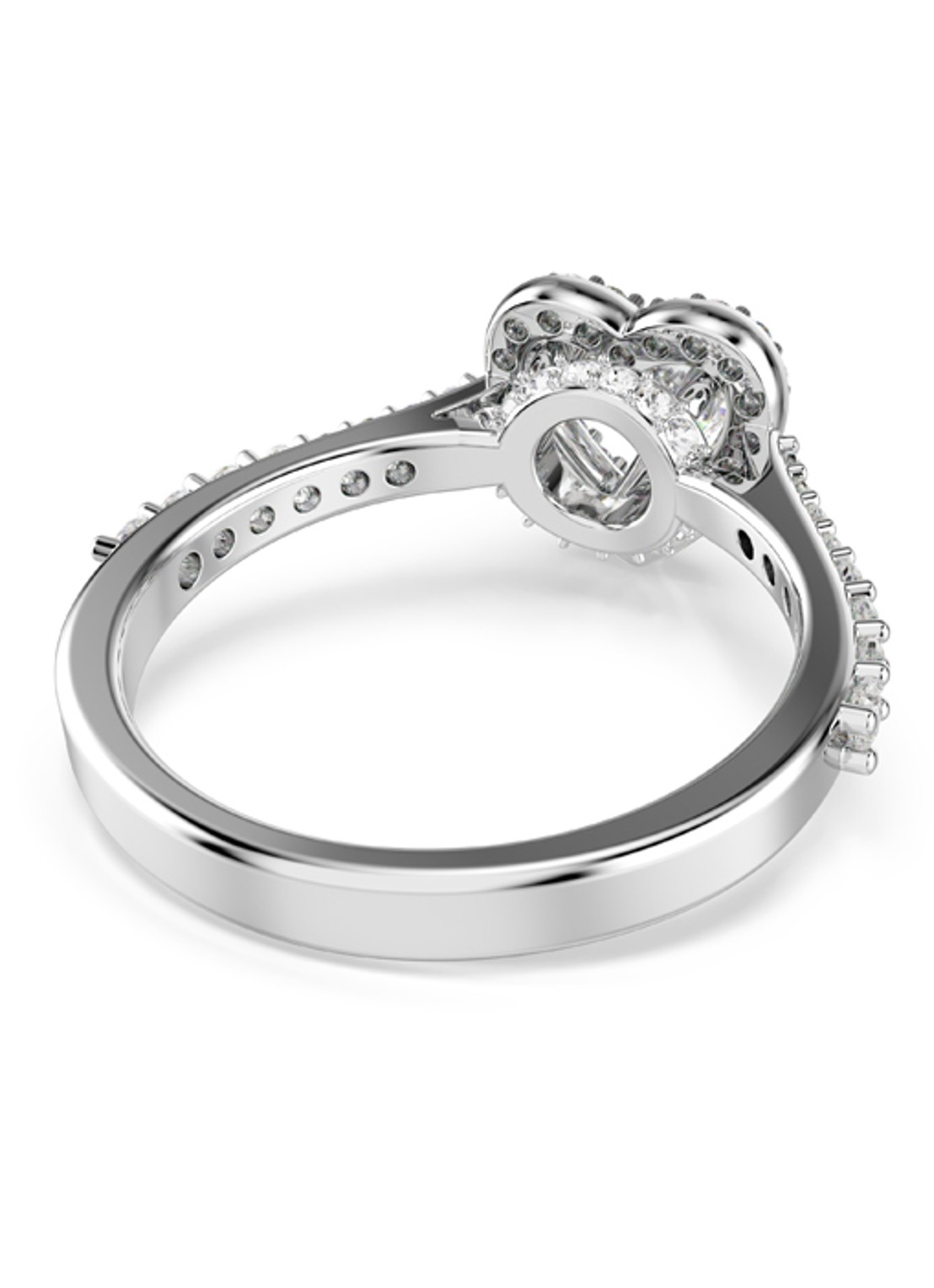 Swarovski Una ring met kristal 55 - detail 3 zilver