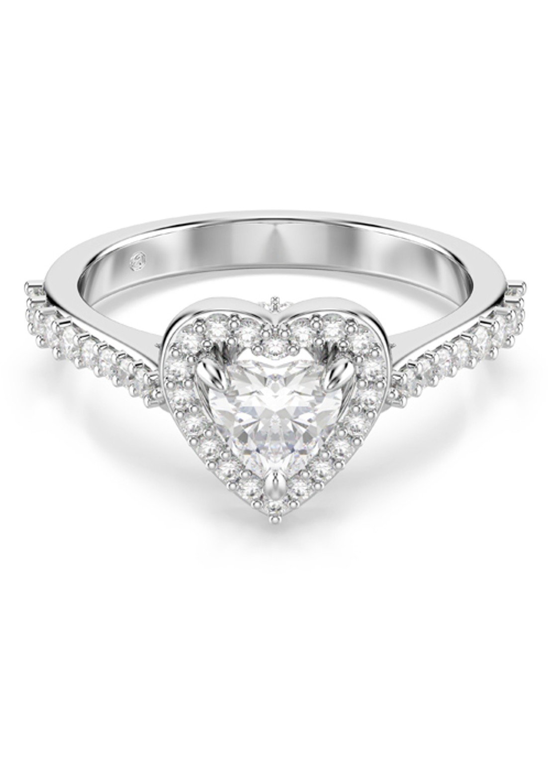 Swarovski Una ring met kristal 58 - voorkant 5 zilver