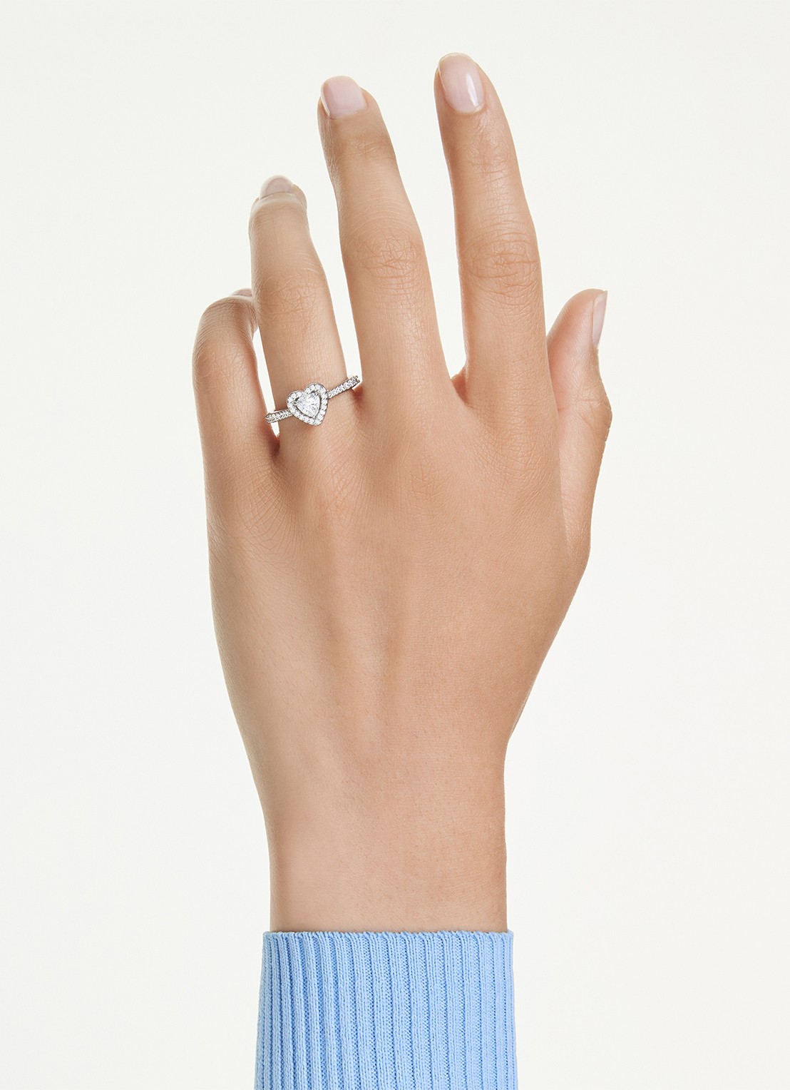 Swarovski Una ring met kristal 60 - detail 4 zilver