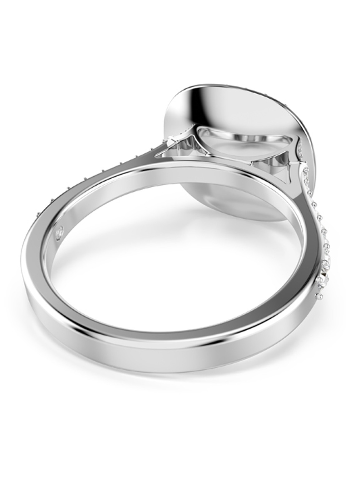 Swarovski Una ring met kristal 60 - detail 3 zilver