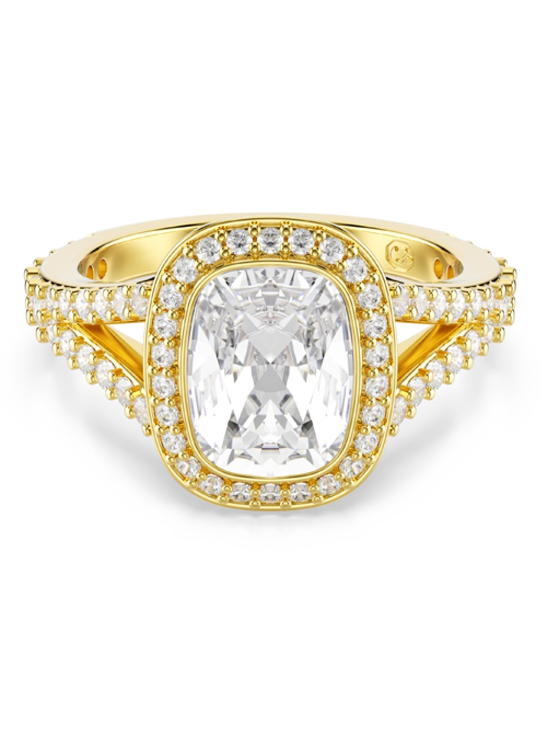 Swarovski Una ring verguld 60 - voorkant goud