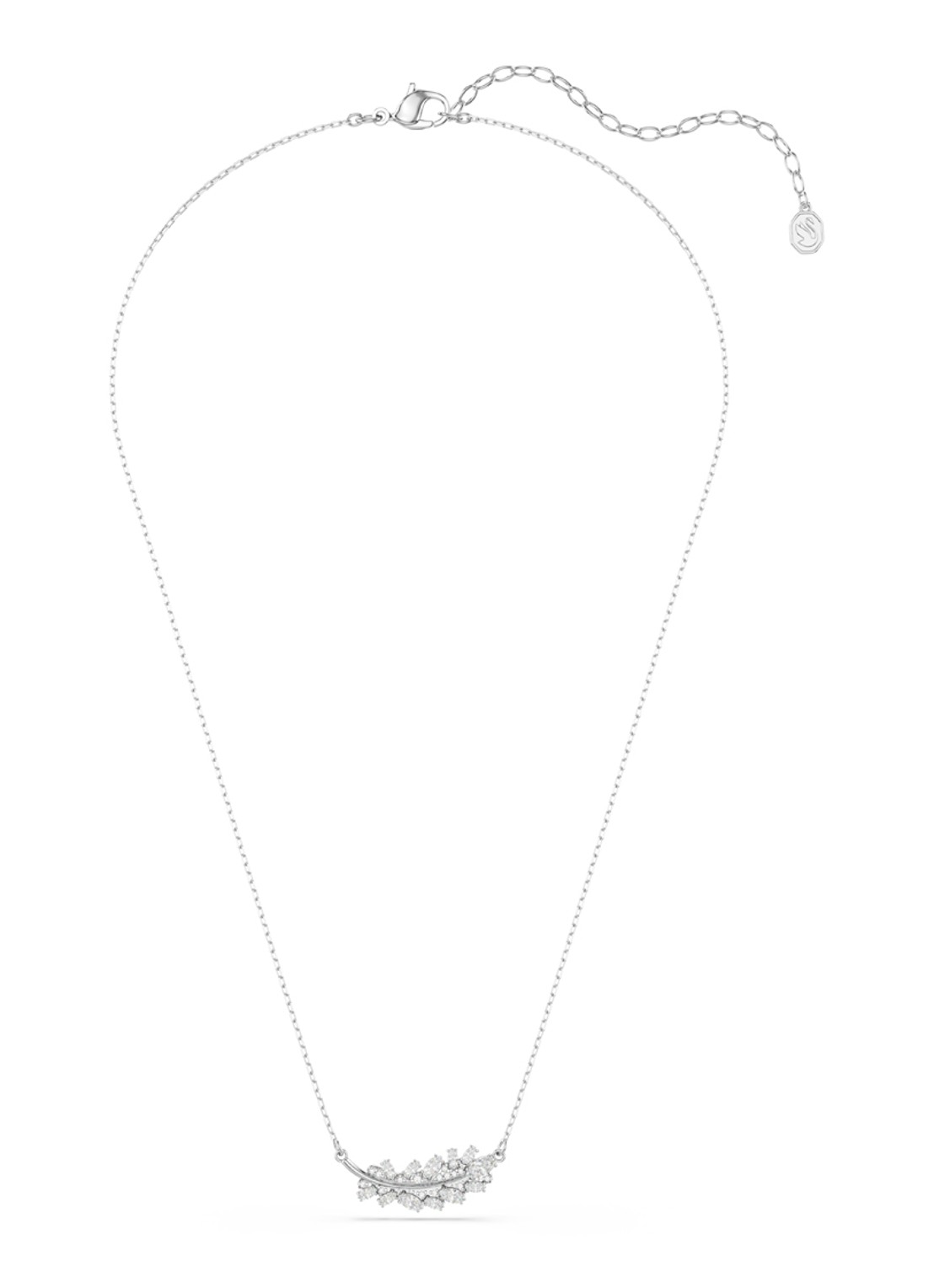 Swarovski Vienna ketting met kristal - detail 2 zilver