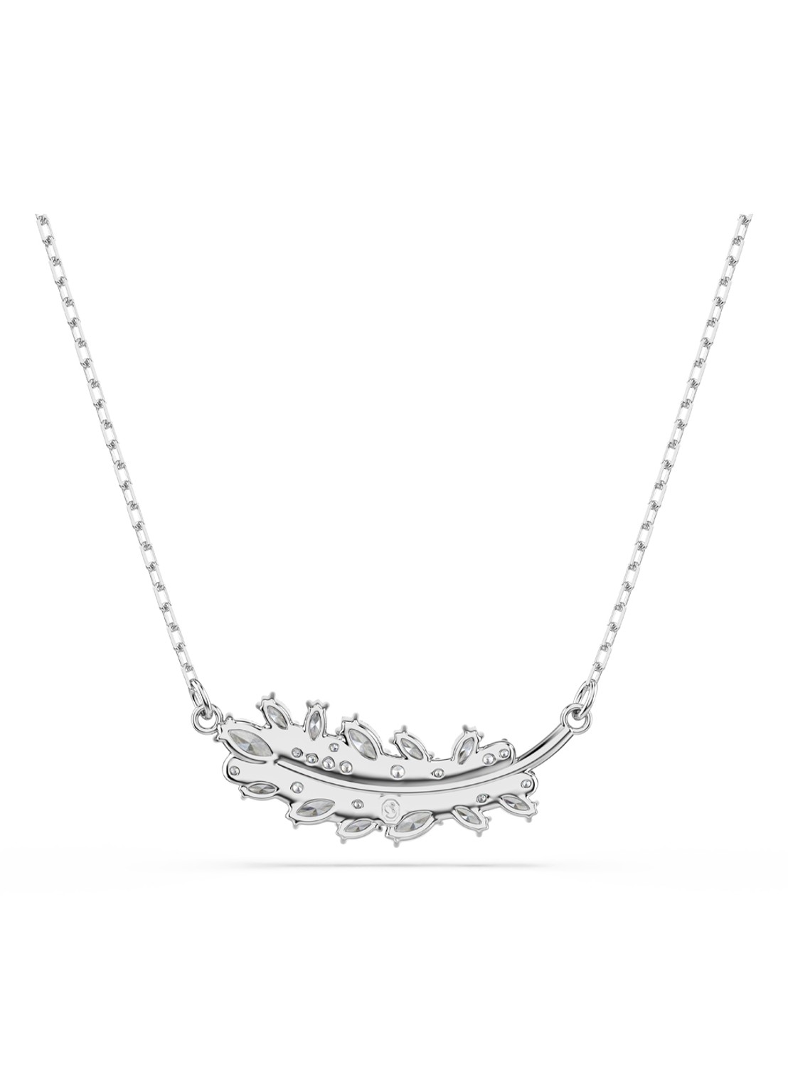 Swarovski Vienna ketting met kristal - detail 5 zilver
