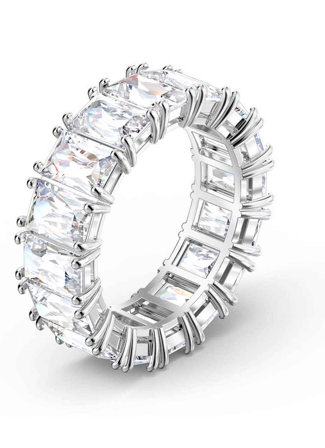 Swarovski Vittore ring met kristal - detail 2 zilver