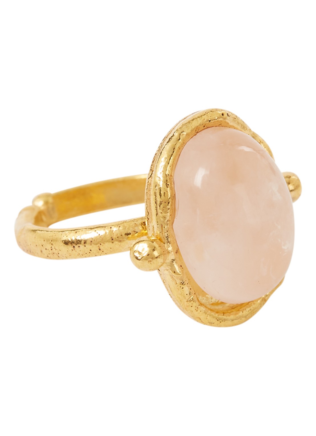 Sylvia Toledano Petite Ovale ring verguld - voorkant goud