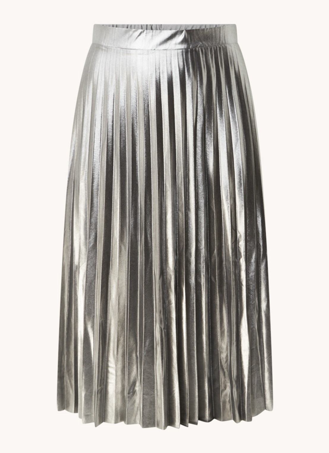 Taifun Midirok met plissé en metallic finish - voorkant 3 zilver