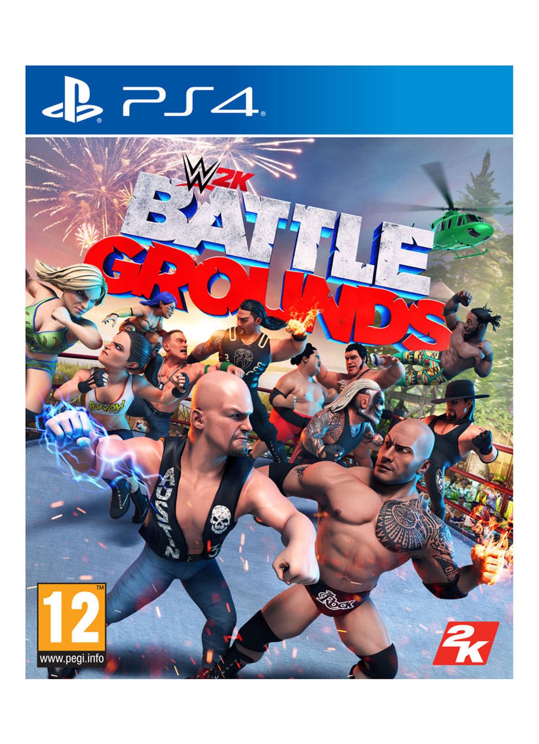 Take-Two WWE 2K Battlegrounds Game - PS4 - voorkant undefined