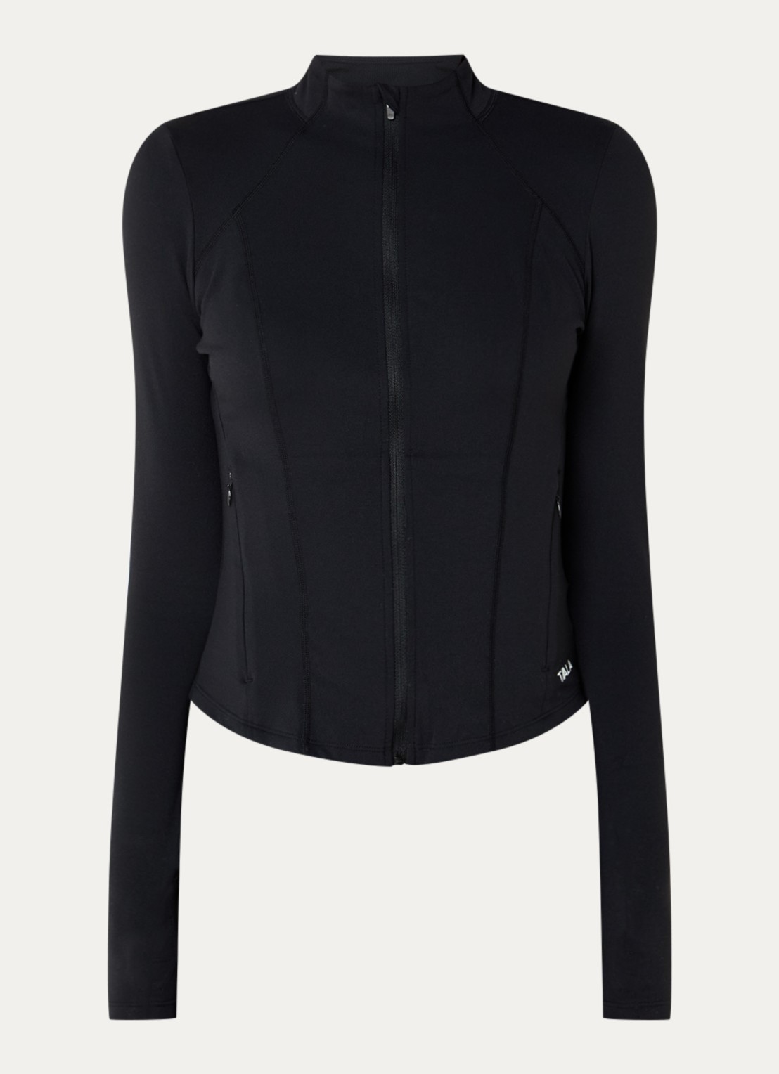 TALA Dayflex sweatvest met ritszakken - voorkant 3 zwart