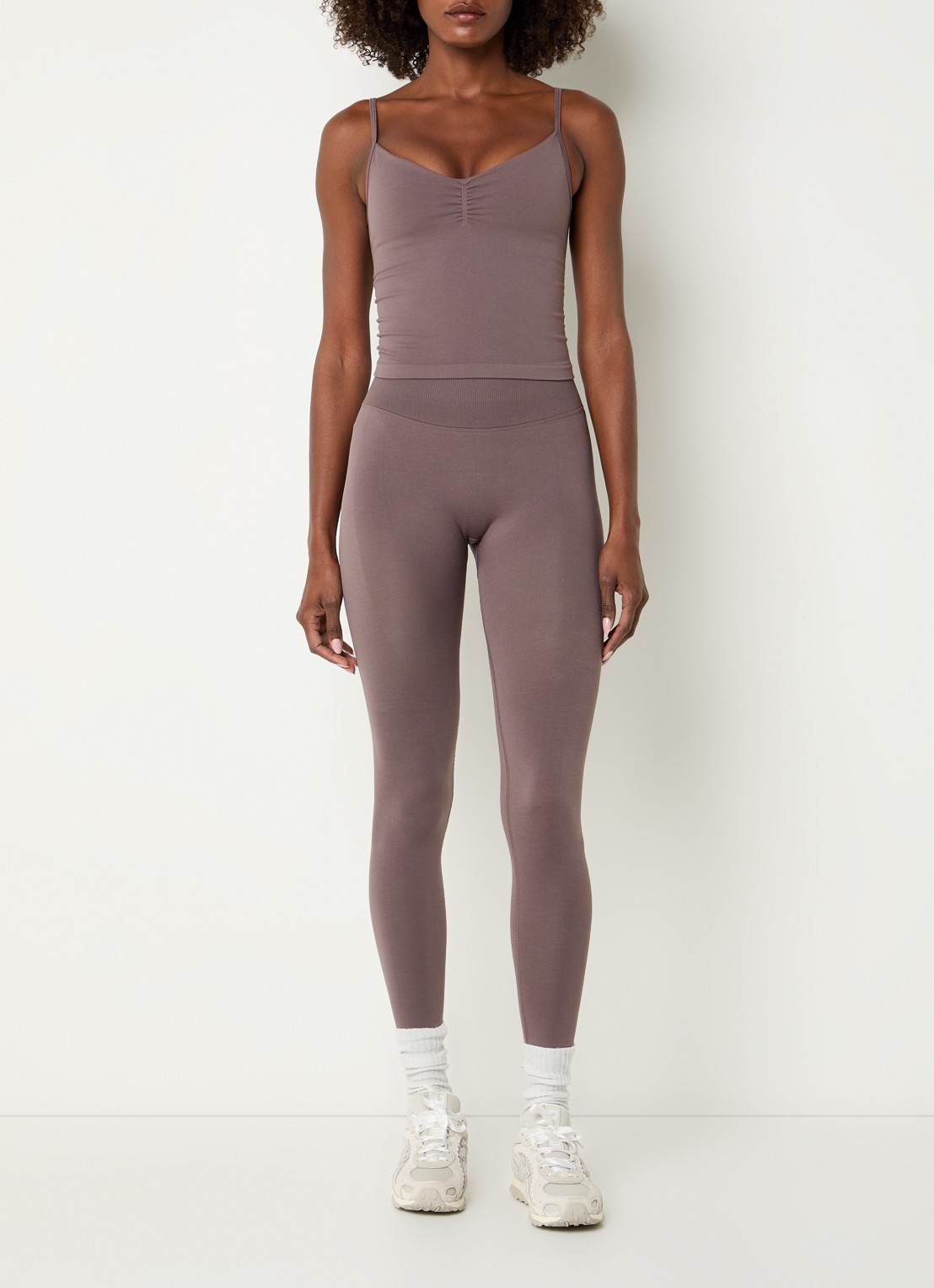 TALA Sculpt Seamless high waist skinny fit trainingslegging - voorkant 4 lichtbruin