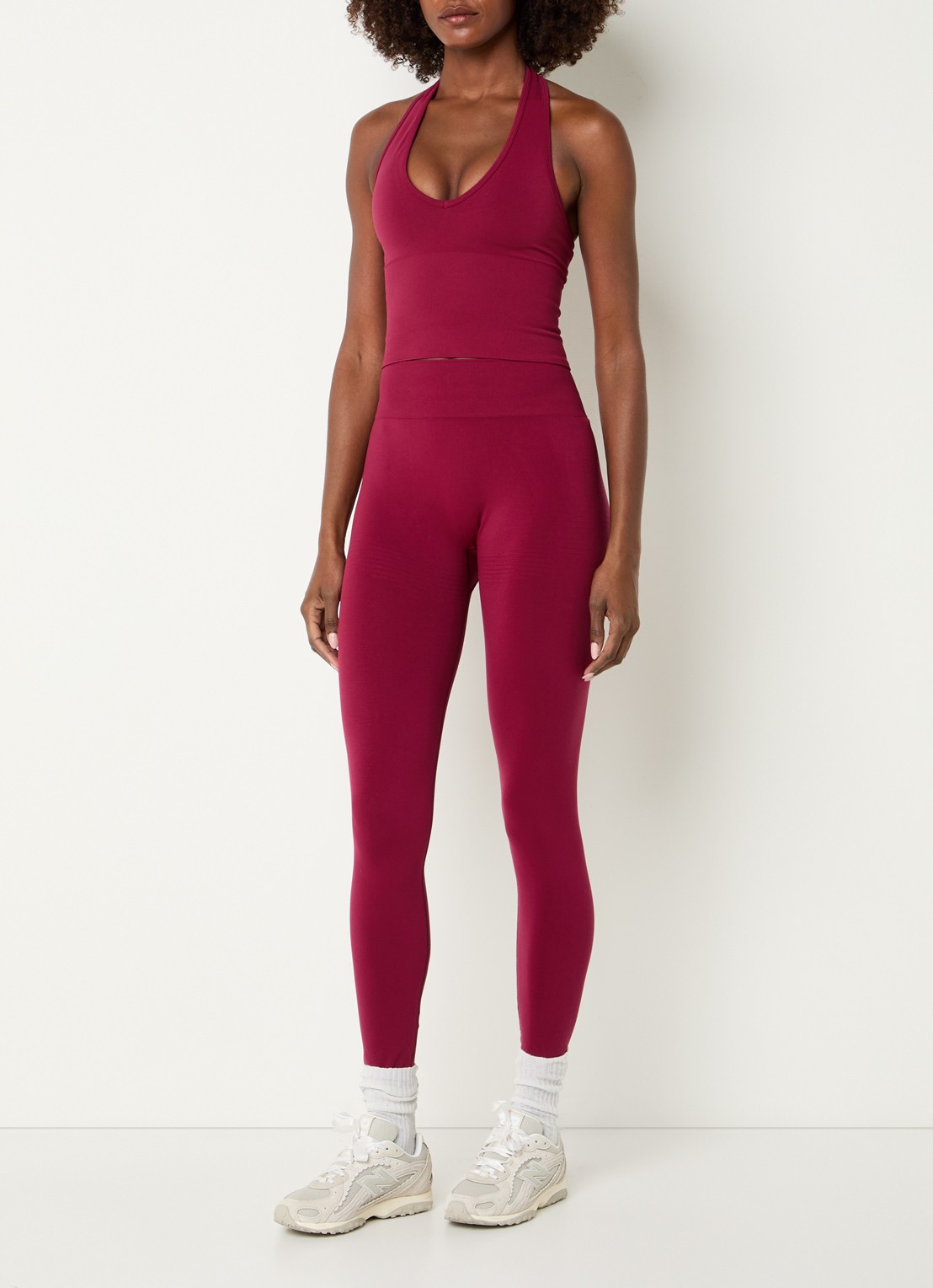 TALA Sculpt Seamless high waist skinny fit trainingslegging - voorkant 5 kersenrood