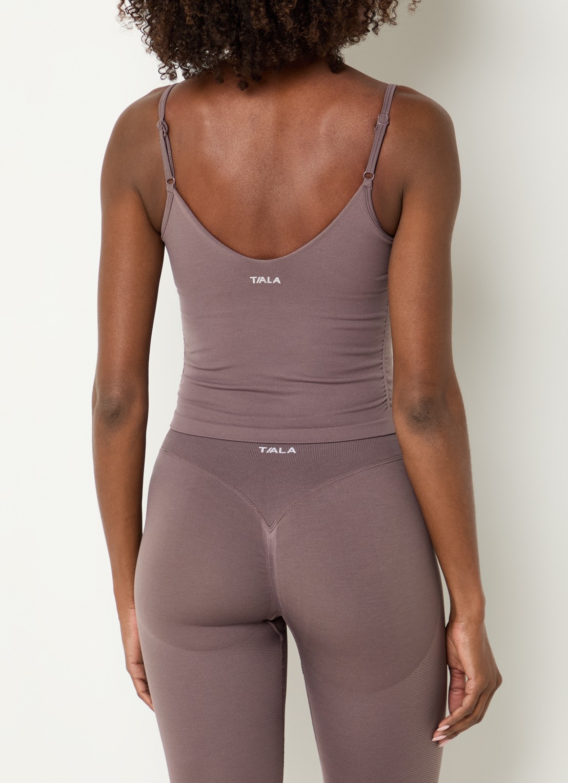 TALA Sculpt Seamless singlet met light support - achterkant lichtbruin