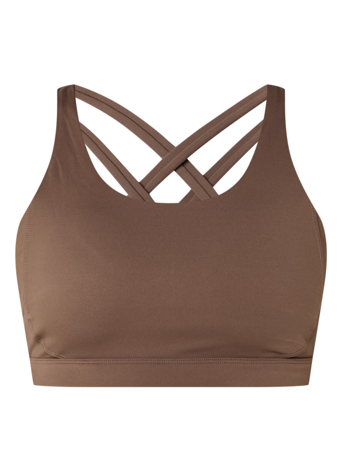 TALA SkinLuxe sport bh met medium support - voorkant 3 bruin