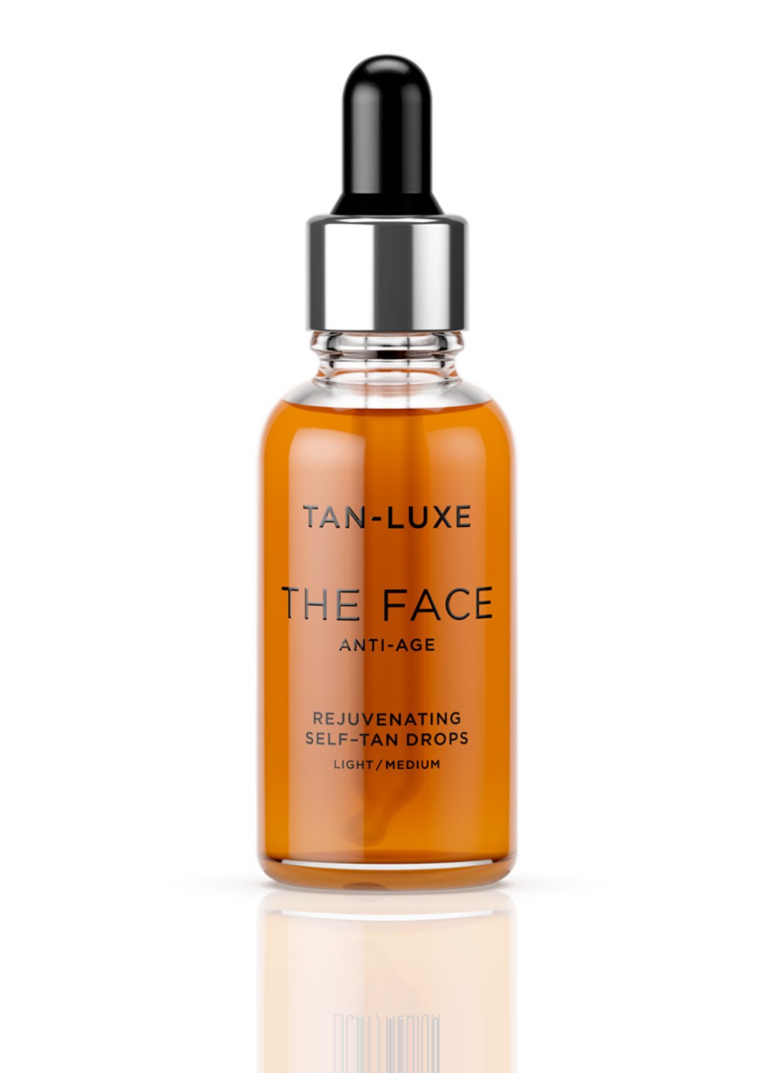 Tan-Luxe The Face Anti-Age Self-Tan Drops - zelfbruiner voor het gezicht - voorkant light/medium